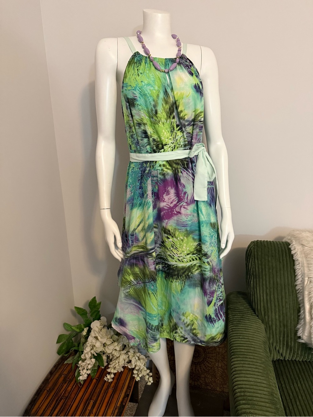 Walter Baker Janan Dress Water Tropical EUC